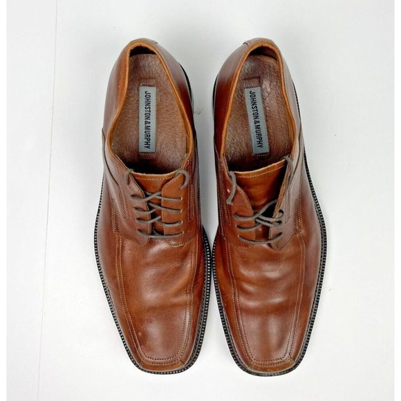 Johnston & Murphy Mens Derby Square Toe Oxford Dress Shoes Size 13 Brown Leather main image 9